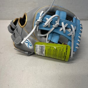 Used Rawlings RLA715-32GCB RH Throw Fastpitch Gloves Grey 11 3/4" 11835-S000195895