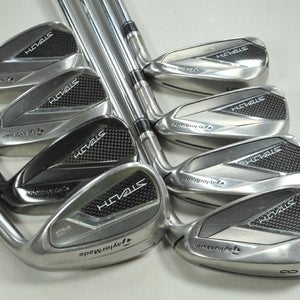 TaylorMade Stealth 5-PW,AW,LW Iron Set Regular Flex RH KBS MAX MT Steel # 196984