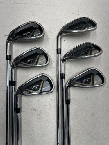 Callaway (Used) Left Hand Men's Regular Flex Steel Shaft Iron Set