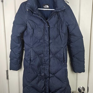 The North Face Metropolis Parka 550 Down Fill Puffer Jacket Coat Black Womens S