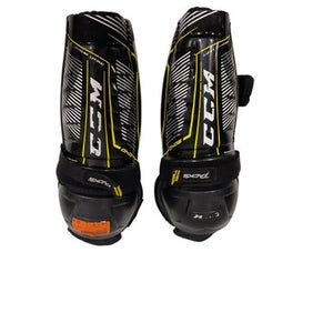 Used CCM 9040 Junior Shin Guards Black 11" 11847-S000027386