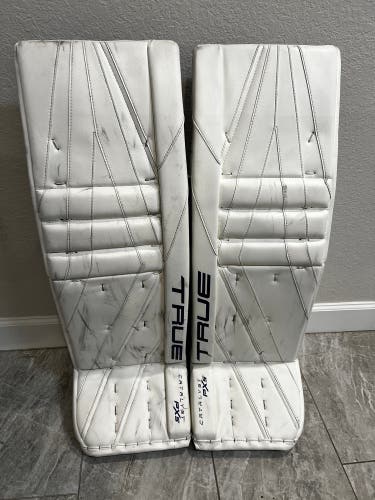 36"  2025 True Catalyst PX5 Goalie Leg Pads Pro Stock (Used)