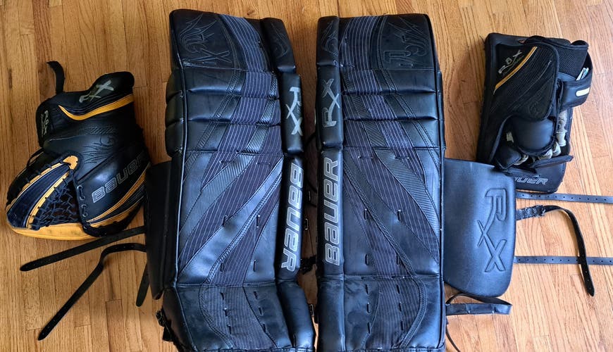 35" Bauer Reflex RX8 LE Regular hockey Goalie Senior Black Full Set (Used)