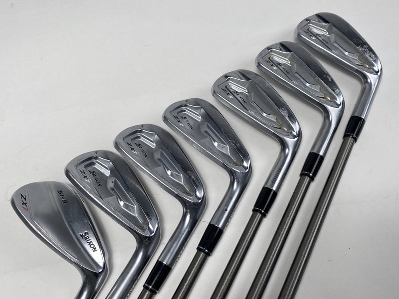 Srixon ZX7 MK II/ZX5 MK II Combo Iron Set 5-PW+AW SteelFiber fc90cw F4 Stiff RH