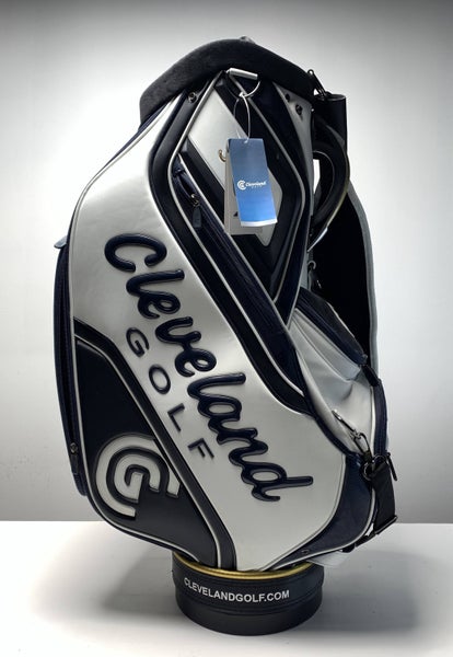 Cleveland 2014 CG 588 Staff Bag White 6-Way Divide Single Strap Golf Bag NEW