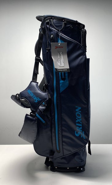 Srixon Weatherproof Stand Bag Navy Blue 5-Way Divide Dual Strap Golf Bag NEW