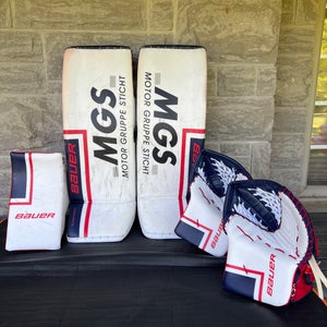 Large 2024 Bauer Supreme Shadow Regular Goalie Full Set Pro Stock (Used) new gloves/ no blocker