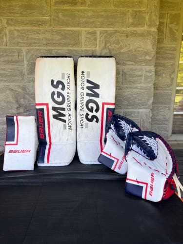 Large 2024 Bauer Supreme Shadow Regular Goalie Full Set Pro Stock (Used) new gloves
