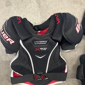Kids hockey gear.
