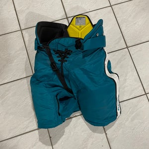 Pro Stock CCM HPTKXP Pants San Jose Sharks Teal LARGE