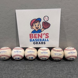 6 Rawlings Official Minor League Baseballs (Used)