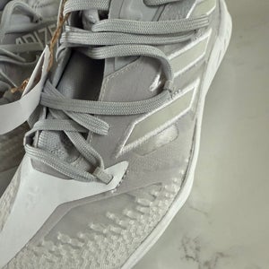 Gray Men's Size M 7.0 (W 8.0) Adult Adidas Low Top Adizero Afterburner Metal (New)