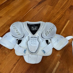 Bauer White Shoulder Pads