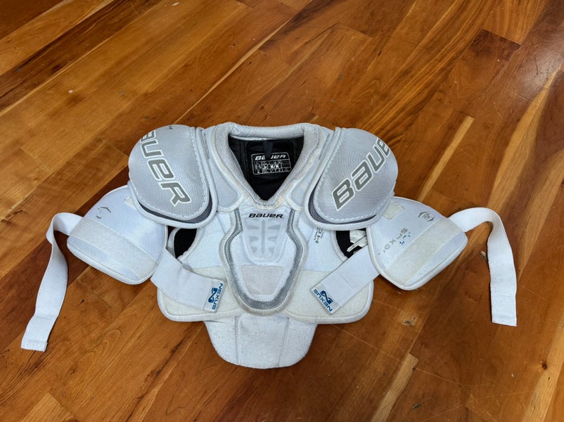 Bauer White Shoulder Pads