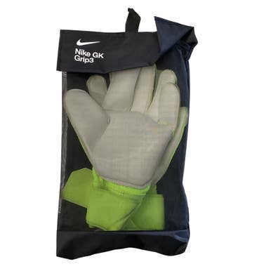 Used Nike GRIP3 Soccer Goalie Gloves Optic Yellow 9 11760-S000078051