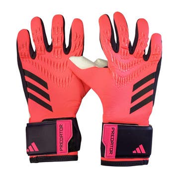 Used Adidas PREDATOR URG 3.0 Soccer Goalie Gloves Coral 8 11760-S000078048