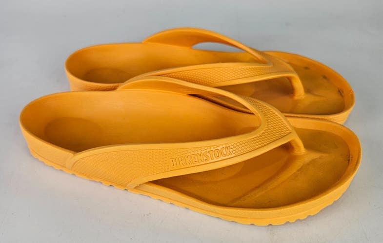 Birkenstock Honolulu EVA Sandals Shoes Mens Size 11 Orange Flip Flop Germany