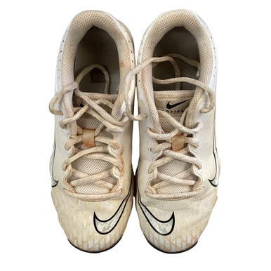 Used Nike DIAMOND SOFTBALL CLEATS BB/SB Cleats White Junior 03 11760-S000078020