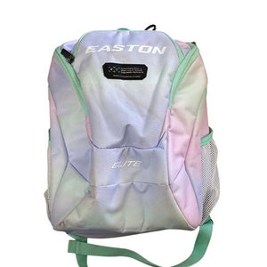 Used Easton ELITE BACKPACK BB/SB Player Backpack Green And White 11760-S000078019
