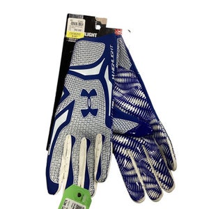 Used Under Armour HIGHLIGHT FB Gloves Royal Blue LG 11884-S000048166