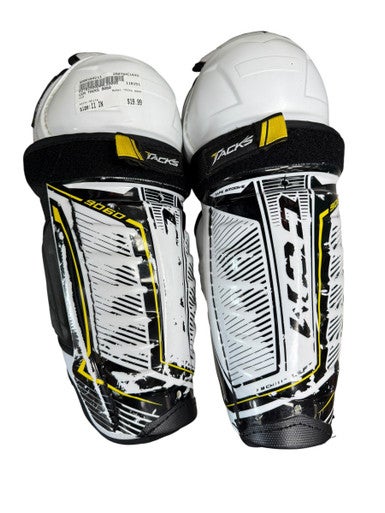 Used CCM TACKS 9060 Junior Shin Guards White 11" 11833-S000164213