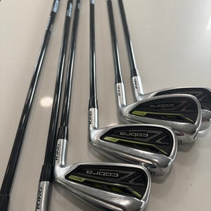 Men's Cobra RADSpeed Right Handed Iron Set Regular Flex 6 Pieces Graphite Shaft (Used)