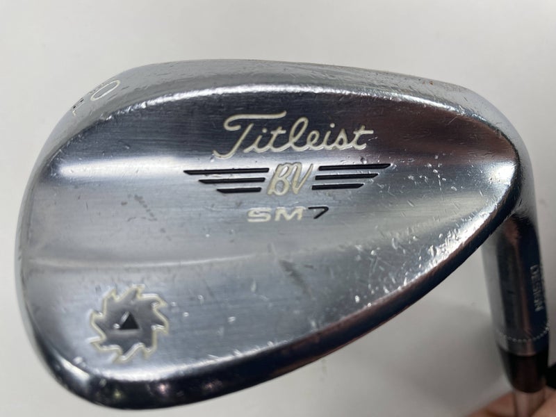 Titleist Vokey SM7 Tour Chrome Wedge 60* 4 Bounce L-Grind Wedge Steel Mens RH