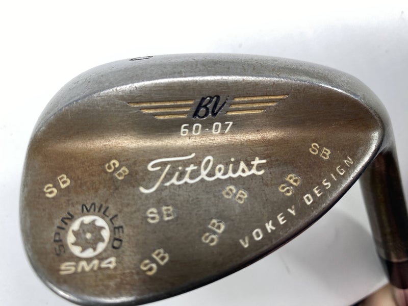 Titleist Vokey Spin Milled SM4 Oil Can Wedge 60* 7 DG S400 Stiff Steel Mens RH