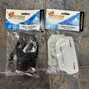 Brand New Nash Hockey Goalie Slider Toe Bridges with Hardware (STB)