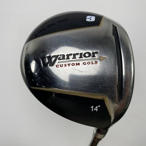 Warrior Custom Golf 3 Fairway Wood 14* True Launch Regular Graphite Mens RH