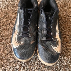 Black Men's Size M 11.0 (W 12.0) Nike Low Top Alpha Huarache Elite 4 Molded Cleats (Used)