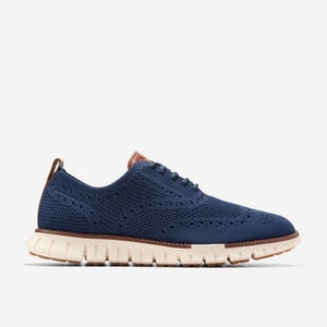 Cole Haan ZERGRAND C39596 Wingtip Oxfords Men 10.5 Marine Blue Stitchlite PQ529