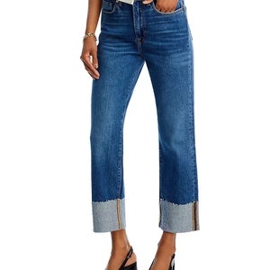 7 for All Mankind Jeans Women's 27 Blue Logan High Rise Ankle Stovepipe QLW543