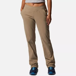 Mountain Hardwear Dynama/2 Pants Women's XS Khaki Stretch Elastic Waist QLW706