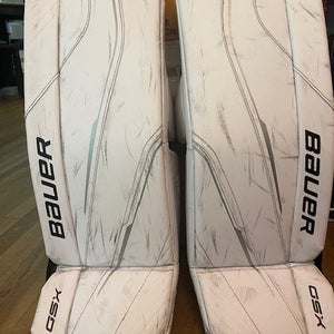 Junior Large Bauer GSX Goalie Leg Pads (Used)