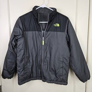 The North Face Boys Reversible Winter Jacket Size: L 14/16 Gray