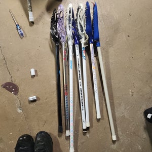 7 Youth Mini lacrosse Sticks (Used)