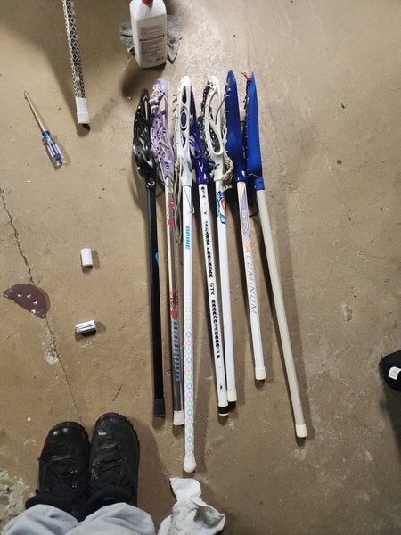 7 Youth Mini lacrosse Sticks (Used)