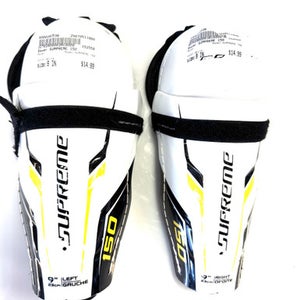 Used Bauer SUMPREME 150 Youth Shin Guards White 9" 11860-S000293536