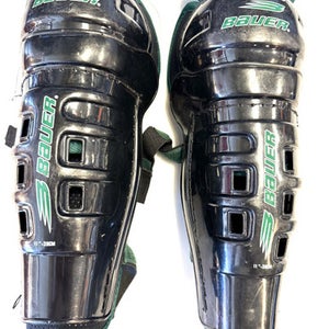 Used Bauer IMPACT Junior Shin Guards Black 11" 11860-S000293539