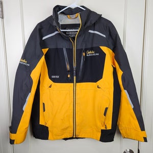 Cabelas Guide Wear Jacket Gore Tex Mens Size: M Full Zip Hooded Waterproof