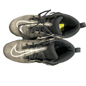 Used Nike ALPHA Adult FB Cleats Black Senior 8.5 11613-S000163087