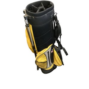 Used US Kids BLACK BAG Jr Stand Bag Black And Yellow 11884-S000048187