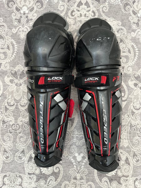 Junior CCM JetSpeed FT390 11" Shin Pads (Used)