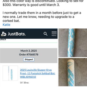 Louisville Slugger Kryo Composite Bat (-11) 20 oz 31" (Used)