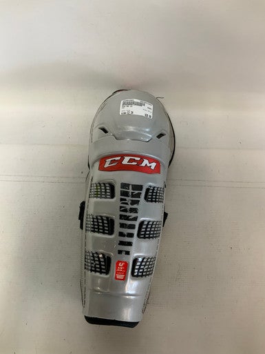 Used CCM 08 LE Intermediate Shin Guards Grey 13" 11823-S000032601