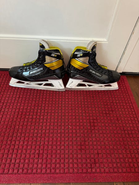 2020 Bauer Supreme 3S Hockey Goalie Skates Regular Width  9.5 (Used)