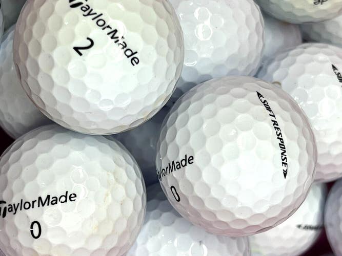 15 Premium AAA White TaylorMade Soft Response Used Golf Balls