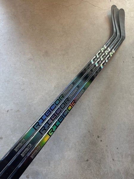 3 PACK - 80 Flex P29 Senior CCM RibCor Trigger 8 Pro Left Hand Hockey Stick (New) BACKLUND