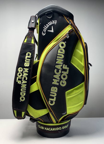 Callaway Club Macanudo Cigar Golf Staff Bag Yellow 6-Way Divide Strap Golf Bag